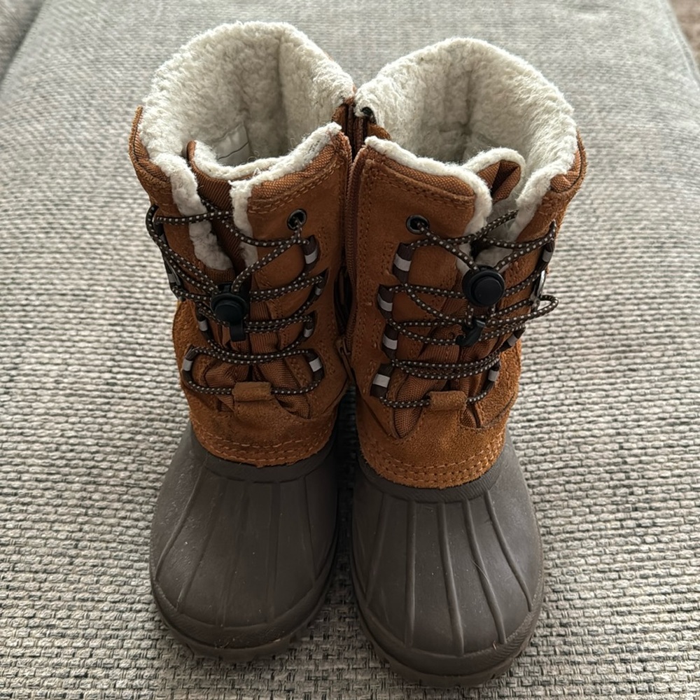 EUC Lands End Sherpa Lined Duck Boots
